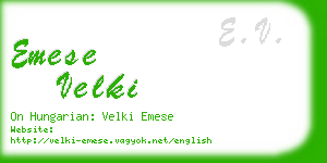 emese velki business card